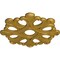 Ekena Millwork Angel Ceiling Medallion (Fits Canopies up to 4 3/8"), 20 7/8"OD x 3 5/8"ID x 1"P, Pharaohs Gold CM20ANPGS - alternate 5